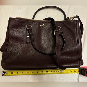 XL, Merlot coloured Kate Spade bag. Great for a large purse or work bag.